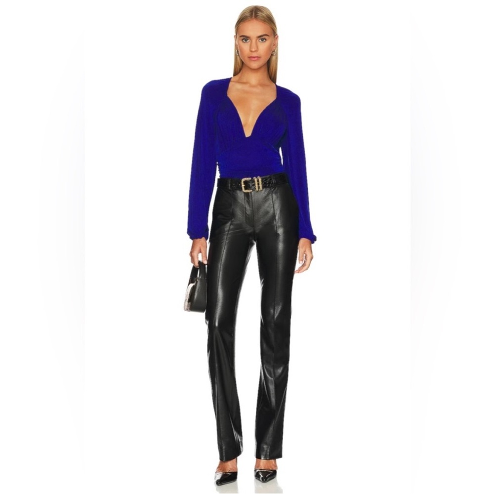 NWT Free people In Your Arms Bodysuit top blouse Electric Indigo Medium